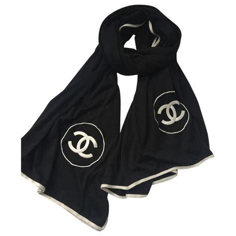 chanel fur stole|Chanel cashmere stole.